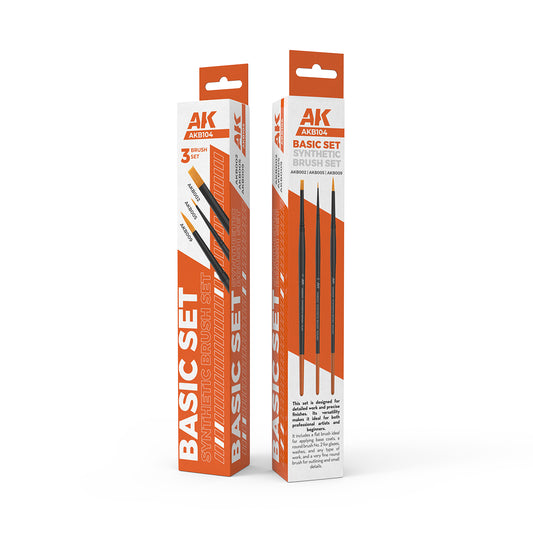 AK BASIC BRUSHES SET (3 brushes)