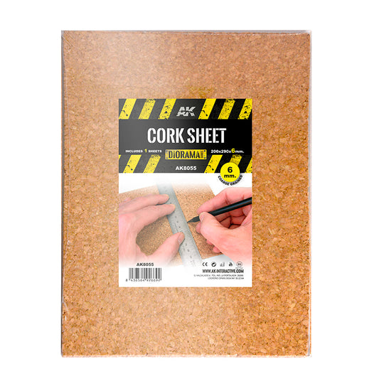 Cork Sheet – COARSE grained 200x290x6mm