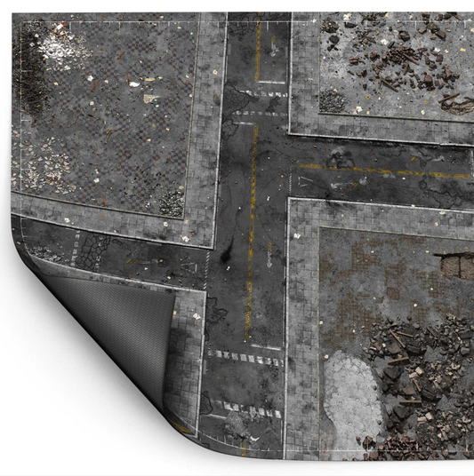 Ground Zero District Game Mat for Warhammer: Neoprene Mat 44x60" 112 × 152 cm