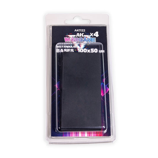 RECTANGULAR BASES 100X50MM X 4 UNITS