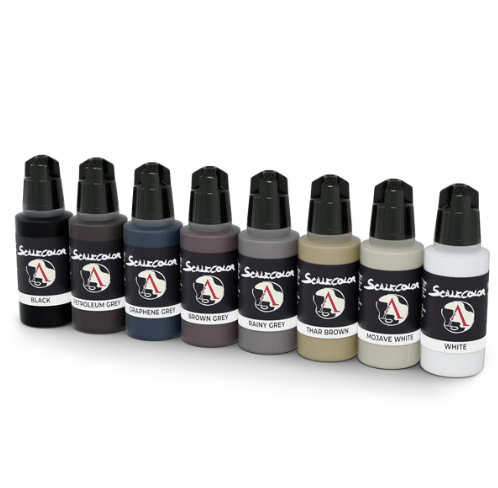 Scale 75 BLACK and WHITE Paint Set