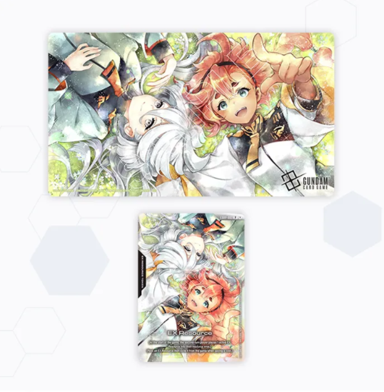 Gundam Card Game: Official Playmat & Card Set – Suletta & Miorine