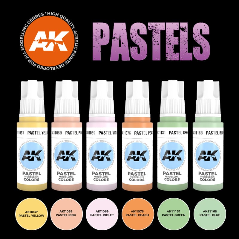AK PASTELS COLORS SET