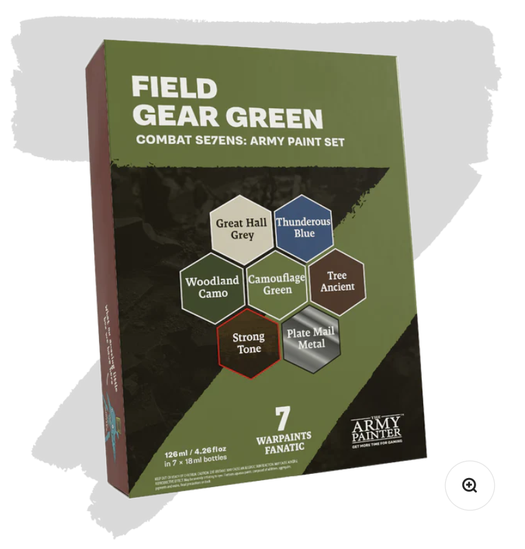 The Army Painter | Field Gear Green | Combat Se7ens: Army Paint Set