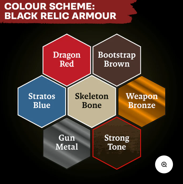 Black Relic Armour | Combat Se7ens: Army Paint Set