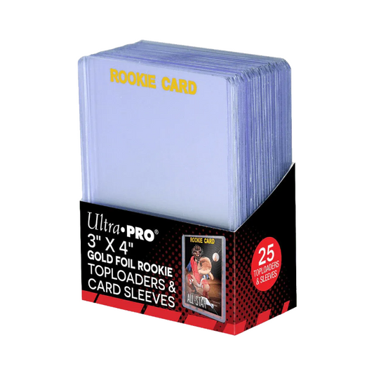 Ultra Pro | 3" x 4" Gold Foil Rookie | Toploaders & Card Sleeves (25ct)