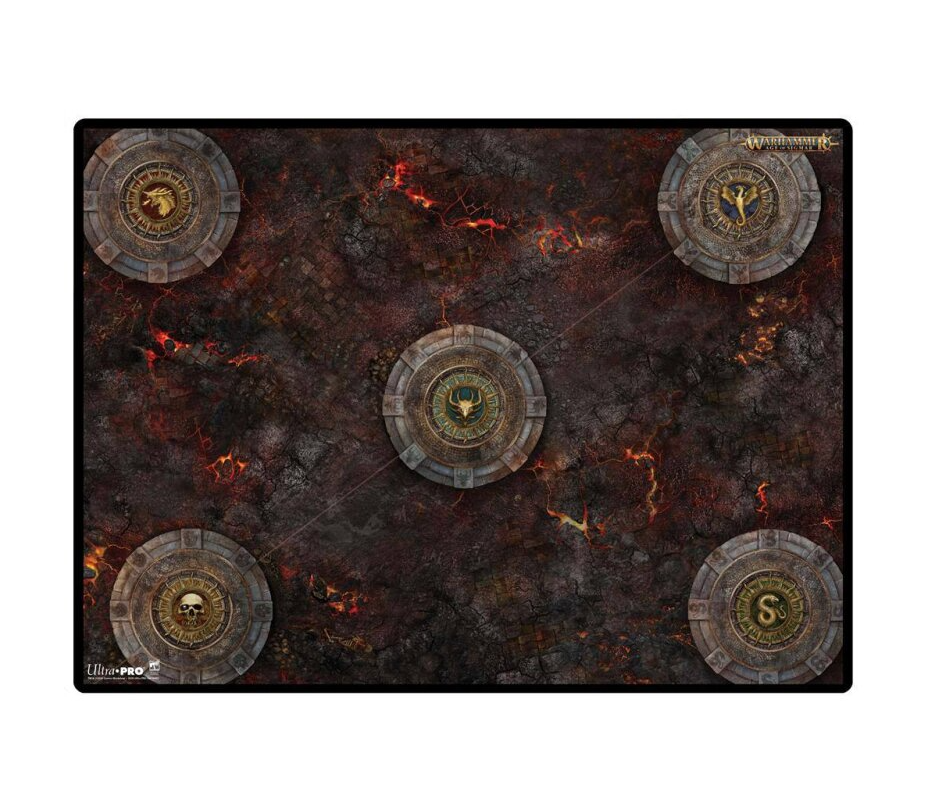 Ultra Pro Battle Mat for Warhammer: Age of Sigmar - Spearhead: Fire & Jade #A (30"x 22")
