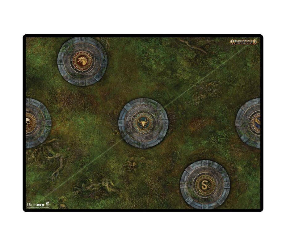 Ultra Pro Battle Mat for Warhammer: Age of Sigmar - Spearhead: Fire & Jade #B (30"x 22")