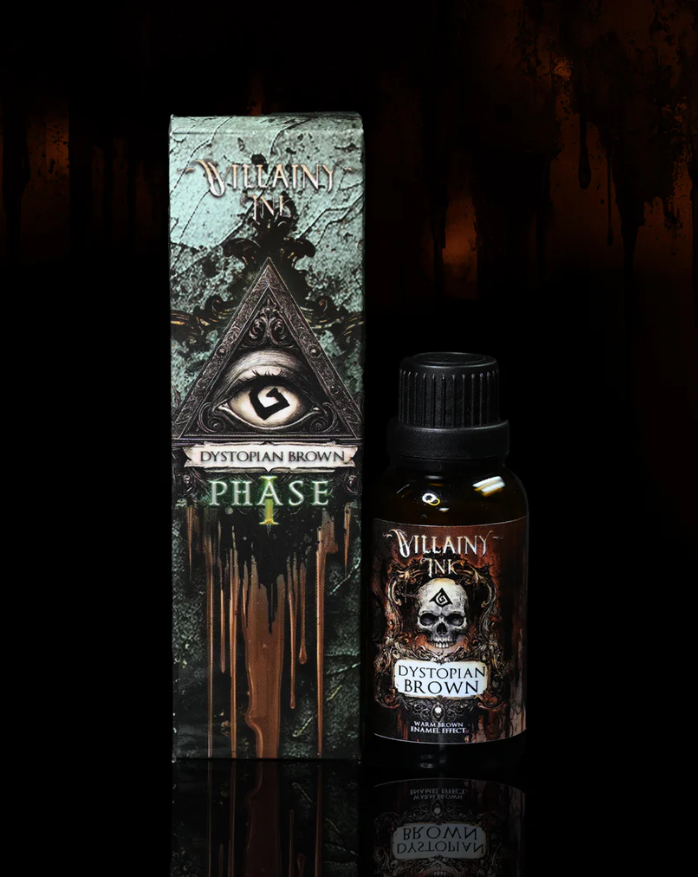 Villainy Ink Enamel - Dystopian Brown V3.0