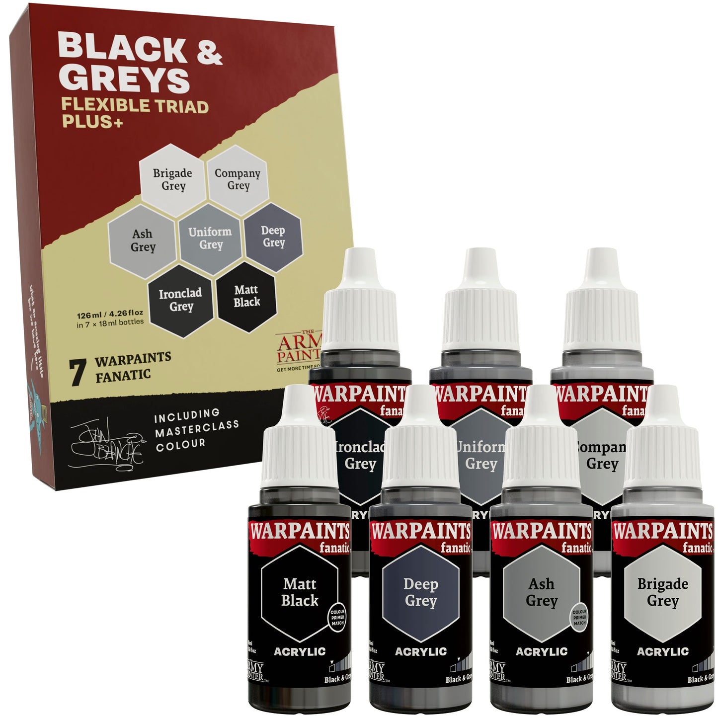 The Army Painter Flexible Triad PLUS+: Blacks & Greys