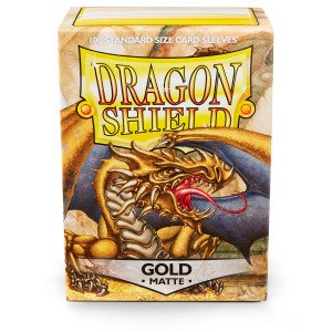 DS - Standard Sleeves: Gold [Matte] (100 Sleeves)
