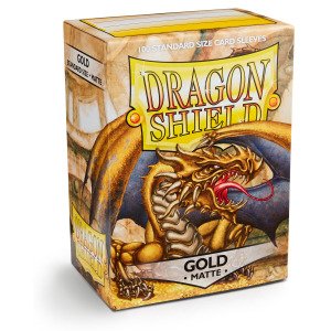 DS - Standard Sleeves: Gold [Matte] (100 Sleeves)