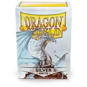 DS - Standard Sleeves: Silver [Matte] (100 Sleeves)