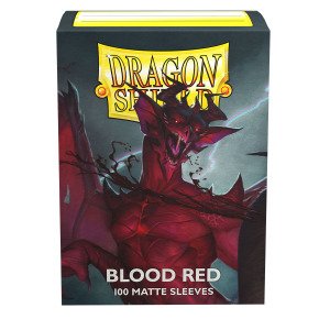 DS - Standard Sleeves: Blood Red [Matte] (100 Sleeves)
