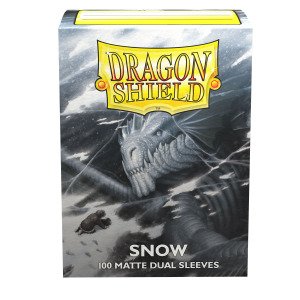 DS - Standard Dual Sleeves: Snow [Matte] (100 Sleeves)
