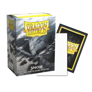 DS - Standard Dual Sleeves: Snow [Matte] (100 Sleeves)