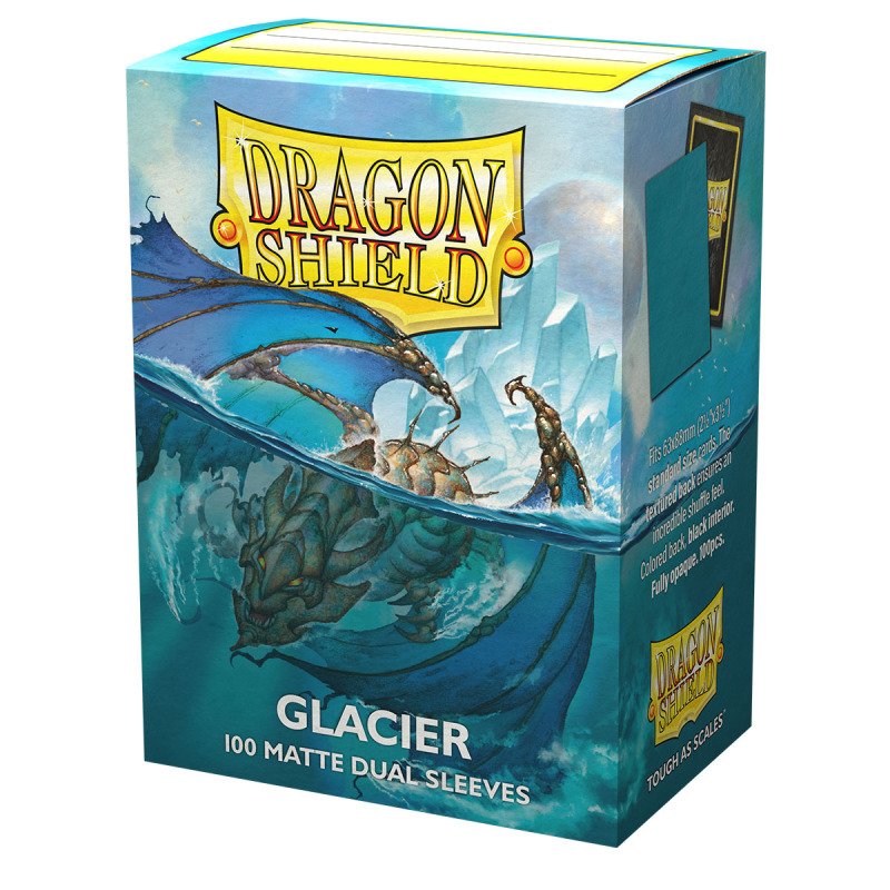 DS - Standard Dual Sleeves: Glacier [Matte] (100 Sleeves)