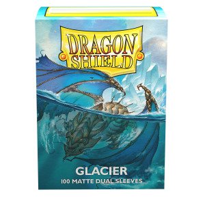DS - Standard Dual Sleeves: Glacier [Matte] (100 Sleeves)