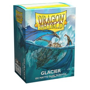 DS - Standard Dual Sleeves: Glacier [Matte] (100 Sleeves)