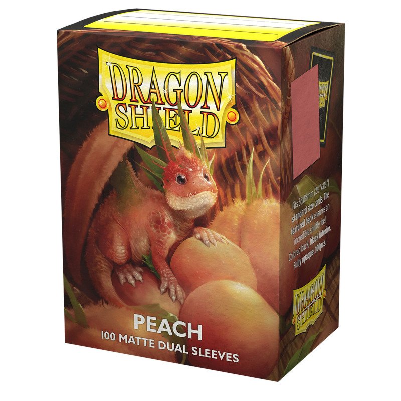 DS - Standard Dual Sleeves: Peach [Matte] (100 Sleeves)