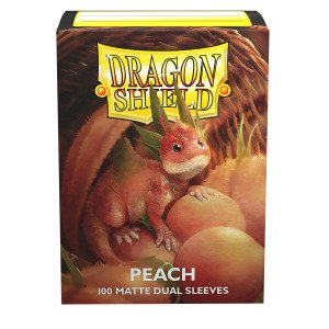 DS - Standard Dual Sleeves: Peach [Matte] (100 Sleeves)