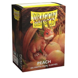 DS - Standard Dual Sleeves: Peach [Matte] (100 Sleeves)