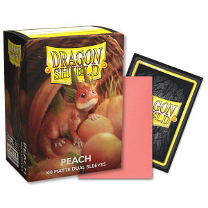 DS - Standard Dual Sleeves: Peach [Matte] (100 Sleeves)