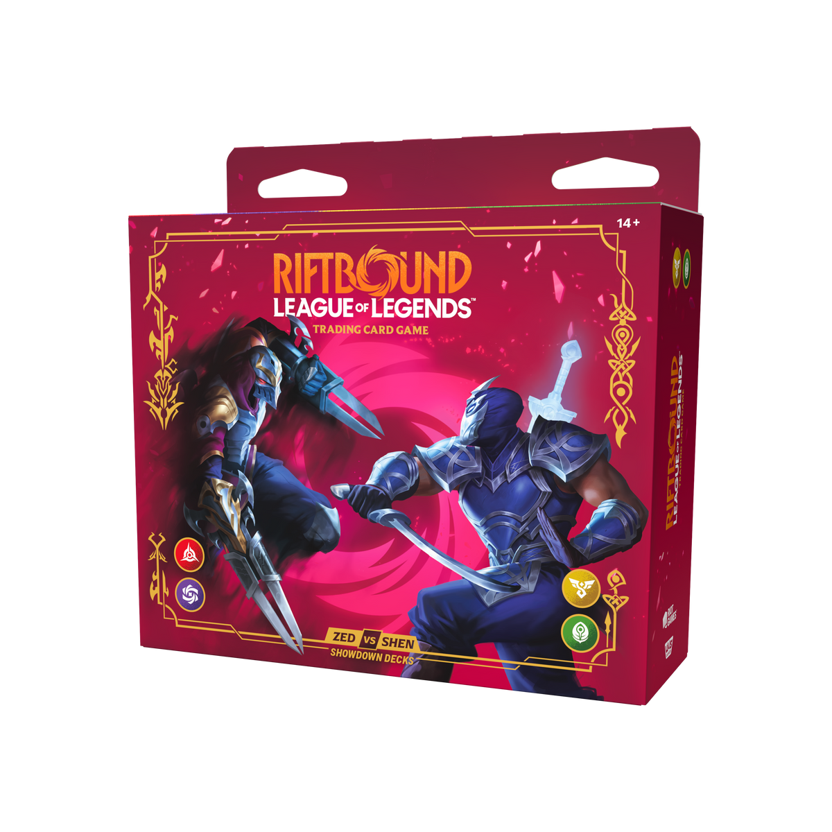 Riftbound: League of Legends TCG - Vendetta Champion Deck Showdown: Zed vs Shen Display (4 Decks) - EN