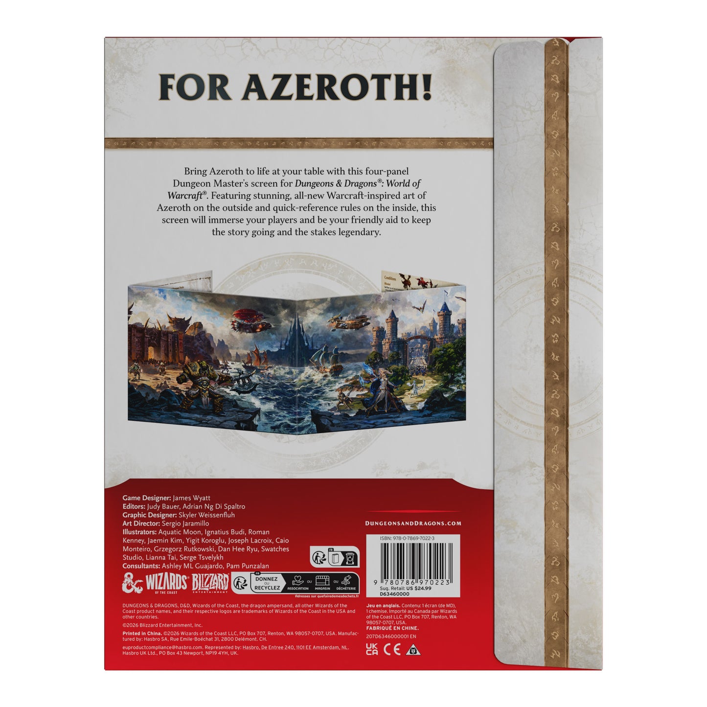 D&D - World of Warcraft Dungeon Master Screen - EN
