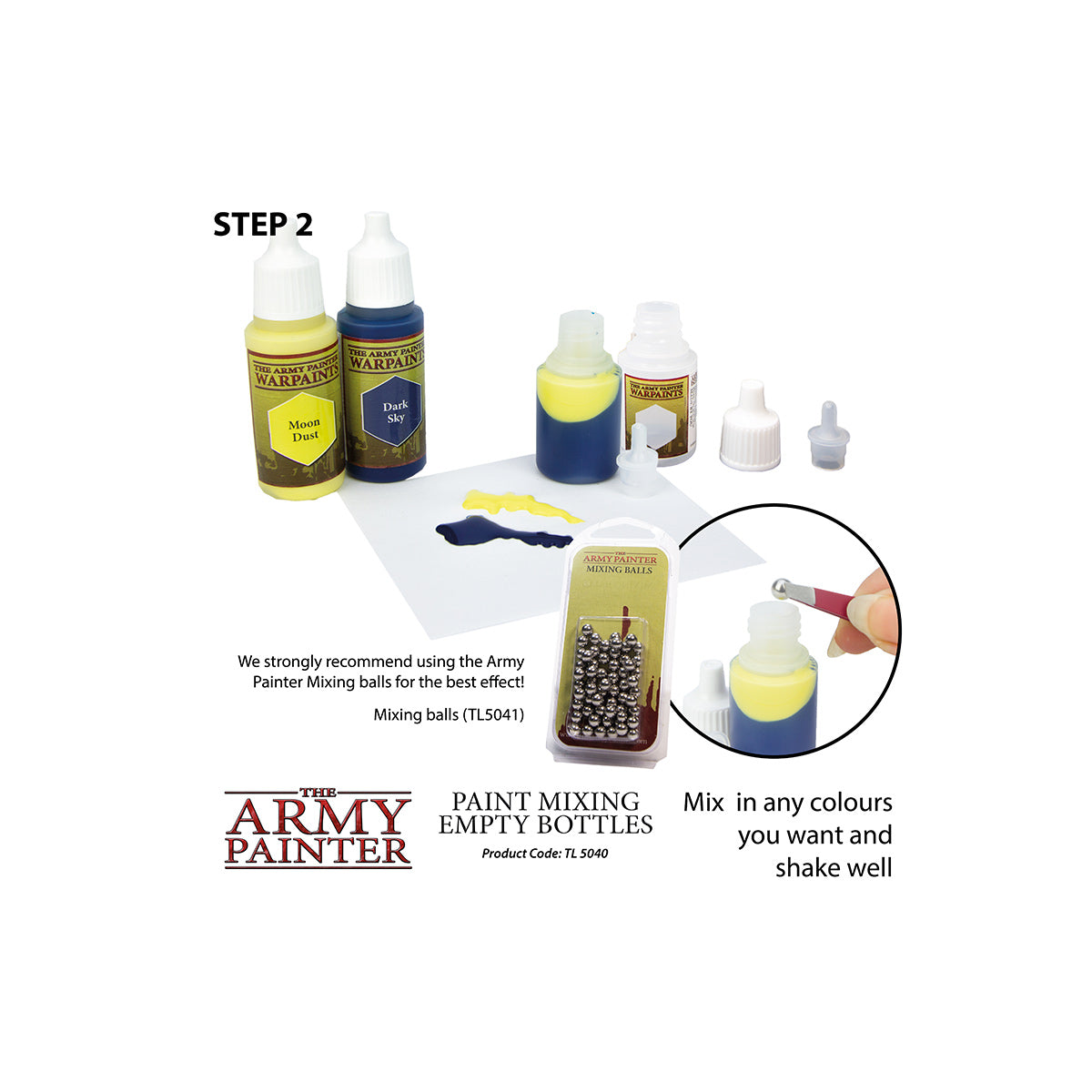 The Army Painter Paint Mixing Empty Bottles (6x)