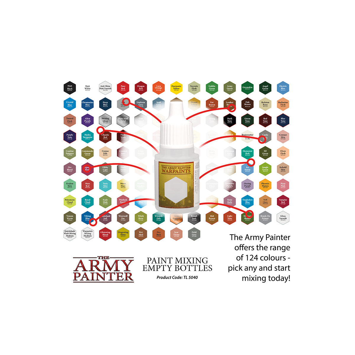 The Army Painter Paint Mixing Empty Bottles (6x)